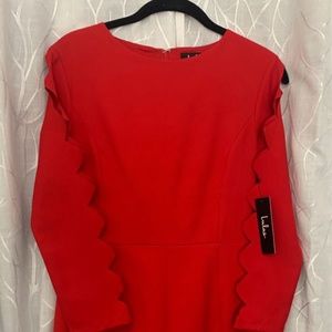 LULU’S Red “Lights Down” Dress